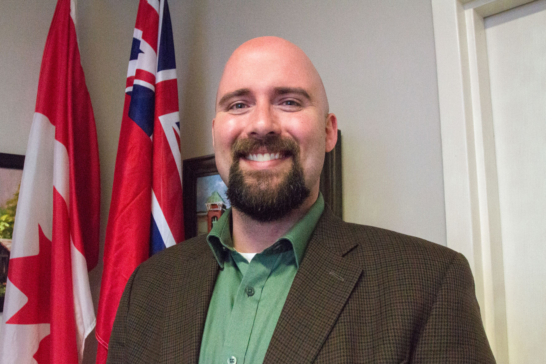 London North MPP Terence Kernaghan in his office